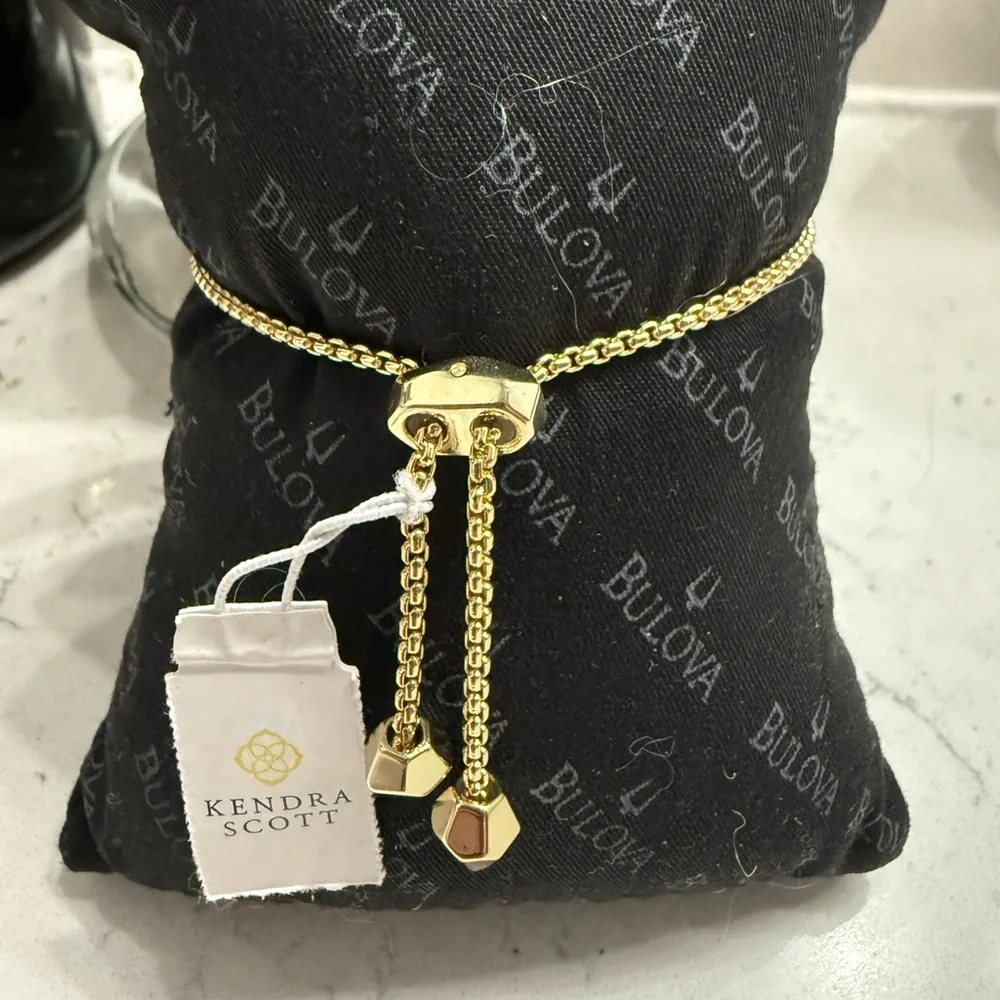 NWT Kendra Scott OTT beautiful Gold adjustable chain bracelet⭐️ Host Pick ⭐️ - Picture 8 of 9